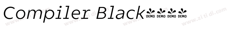 Compiler Black字体转换